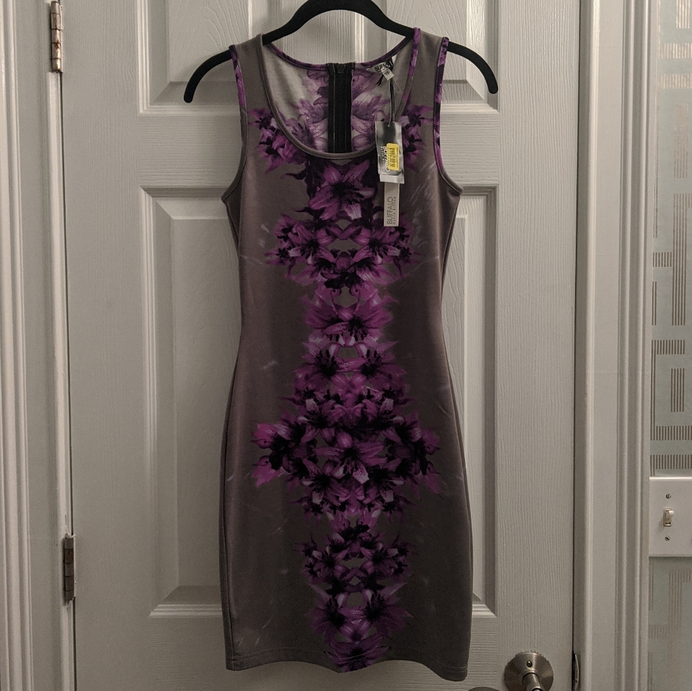NWT Buffalo XS Bodycon dress with zipper back